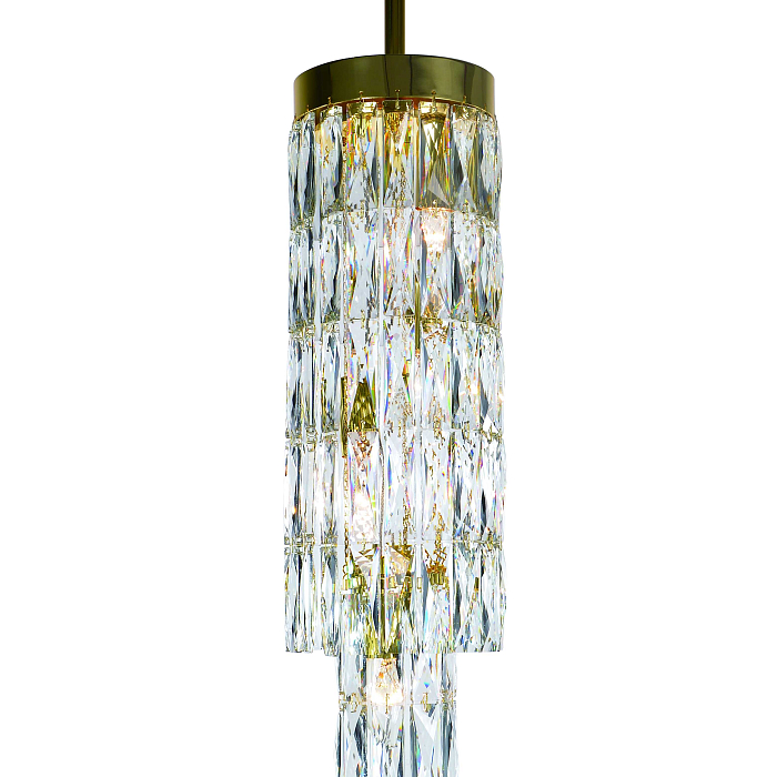 Люстра NewRgy 2774E/5A GOLD+CLEAR