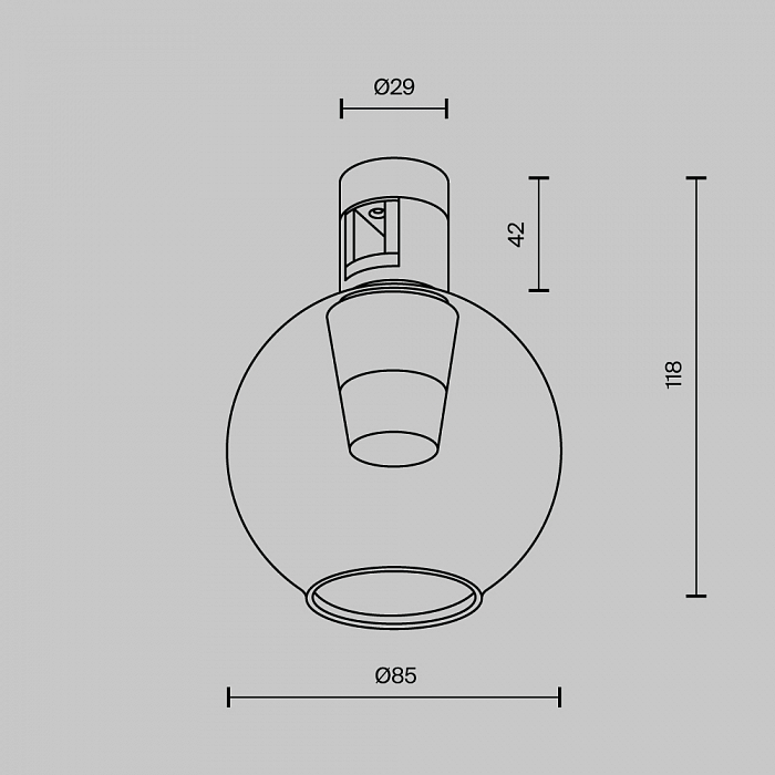 Трековая система Technical TR148-1-3W3K-B