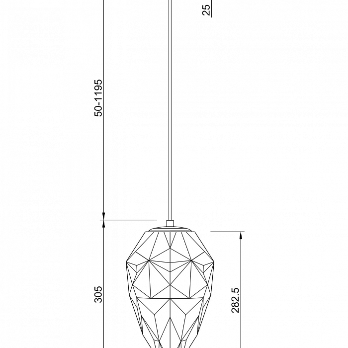 Светильник одинарный Maytoni P052PL-01PK