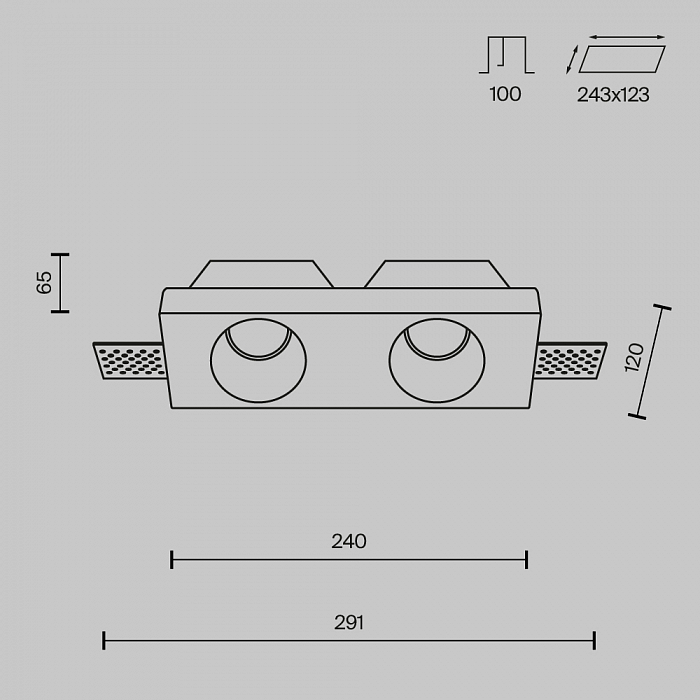 Светильник Technical DL002-WW-02-W