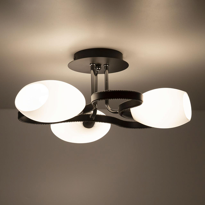 CL131132 Октава Темный+Хром Люстра Люстра потолочная  CL131132