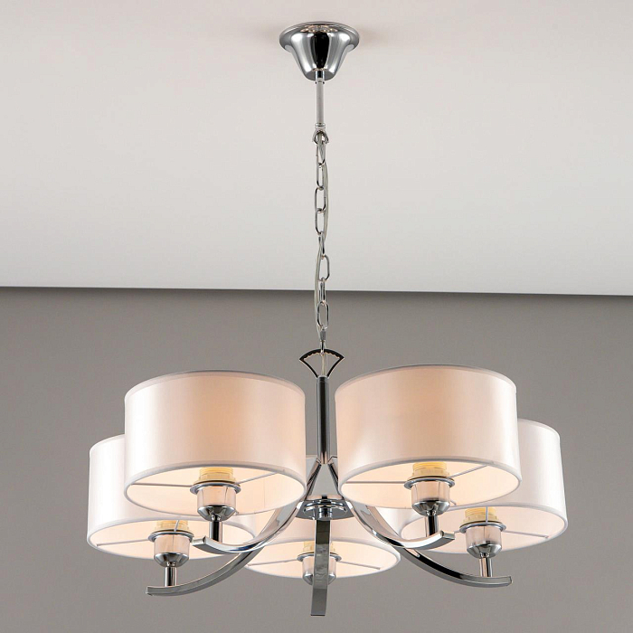 CL466150 Эвита Хром+Белый Св-к Люстра Люстра подвесная  CL466150