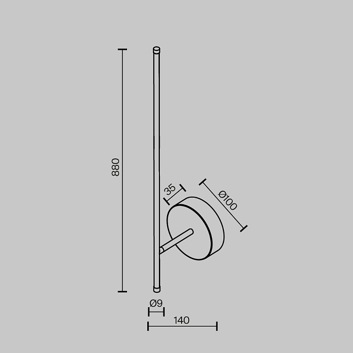 Бра Technical C085WL-L12BS2.7K
