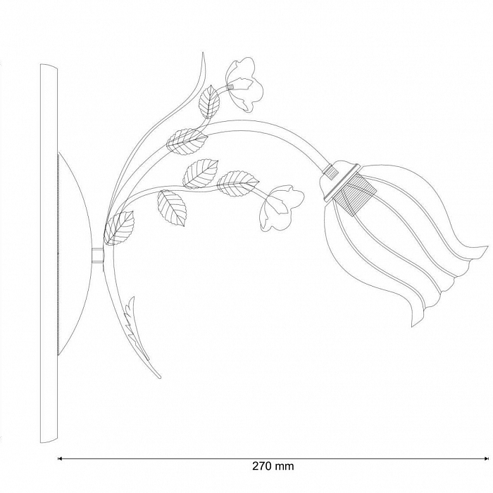 Бра на 1 лампу Lucia Tucci Fiori di rose W106.1