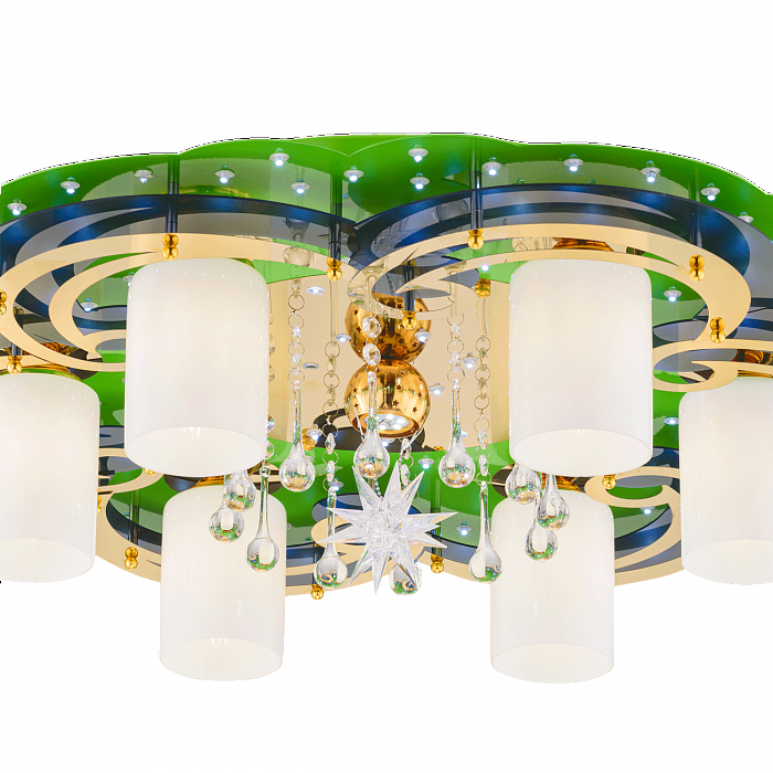 Люстра потолочный Sfera Sveta 8368/6+1 GN+GD WT
