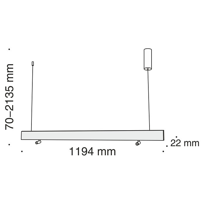 Светильник светодиодный Technical P068PL-L27W4K