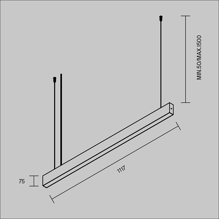 Подвесной светильник Technical P070PL-2.7-3-4K-W Светильник Technical P070PL-2.7-3-4K-W