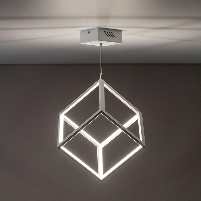 CL719200 Куб Белый Св-к Подвес, LED 30W*4000K Светильник светодиодный  CL719200