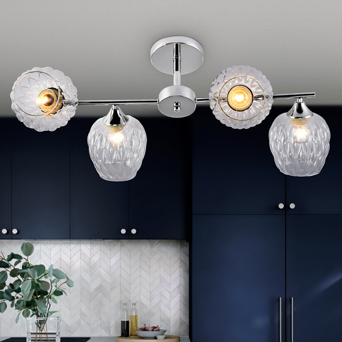 Люстра Rivoli Arlene 3139-304 4 х Е27 60 Вт модерн Люстра потолочная Rivoli 3139-304