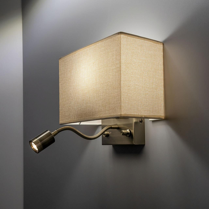 CL704303 Декарт Стар.Бронза+Песочный Св-к Настенны Бра светодиодное  CL704303