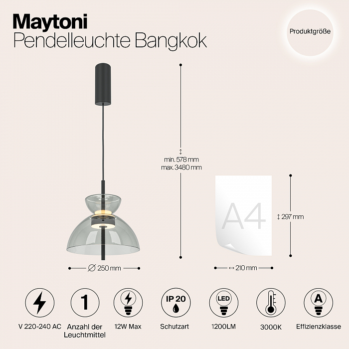 Светильник Maytoni MOD185PL-L11B3K2