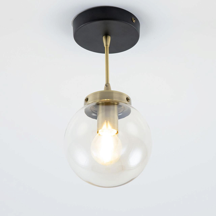 CL105115 Планета Черн.+Дымч. Св-к Подвес Светильник одинарный  CL105115