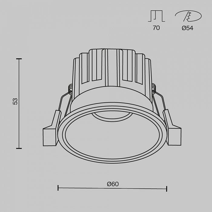 Светильник Technical DL058-7W3K-B