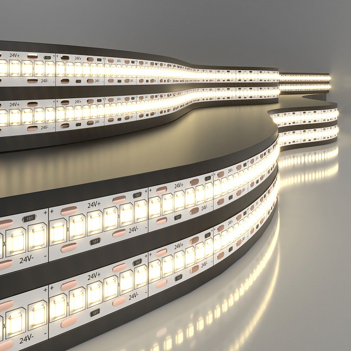 Светодиодная лента Elektrostandard Лента светодиодная 24V 24W 240Led 2835 IP20 тёплый белый, 5м