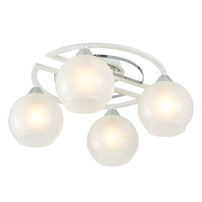 CL121140 Отто Белый+Хром Св-к Люстра Люстра потолочная  CL121140