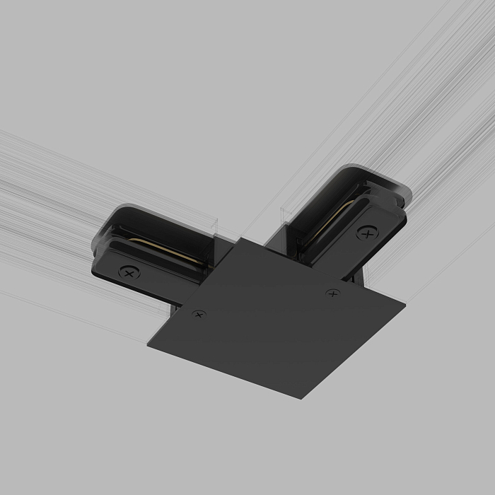 Basic System Коннектор угловой для встраиваемого шинопровода черный TRCM-1-1-L-BK Компонент трековой системы Elektrostandard TRCM-1-1-L-BK