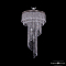 Люстра потолочная Bohemia Ivele Crystal 8311/40-70 Ni