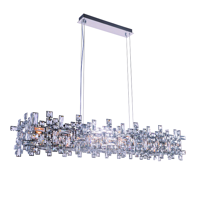 Люстра NewRgy 2874R/12A CHROME+CLEAR