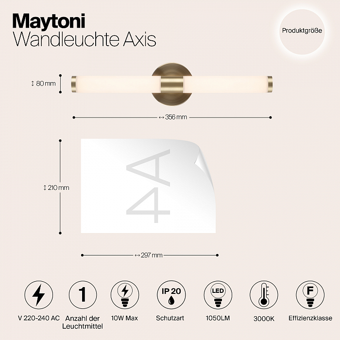 Бра светодиодное Maytoni MOD106WL-L10G3K