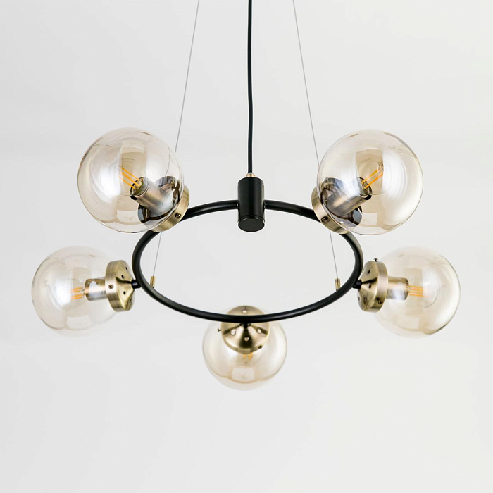 CL105155 Планета Черн+Дымч. Св-к Люстра Люстра подвесная  CL105155