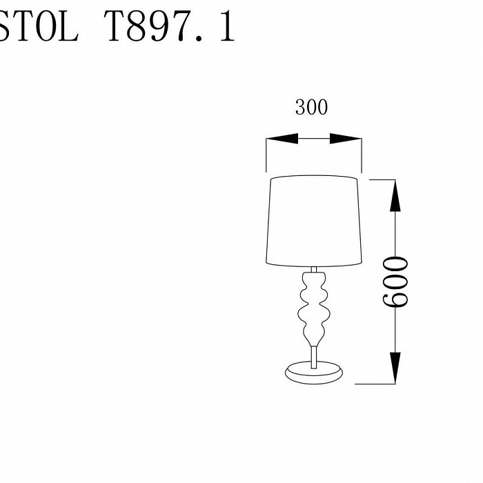 Настольная лампа интерьерная Lucia Tucci BRISTOL T897.1