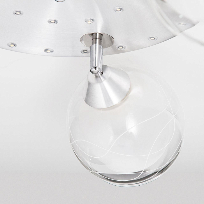 CL158132 Самба+LED Алюм+Хром Св-к Люстра Люстра на 3 и более ламп  CL158132