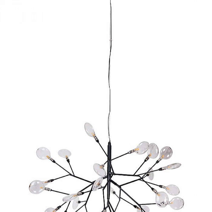 Светильник подвесная Crystal Lux EVITA SP36 BLACK/TRANSPARENT