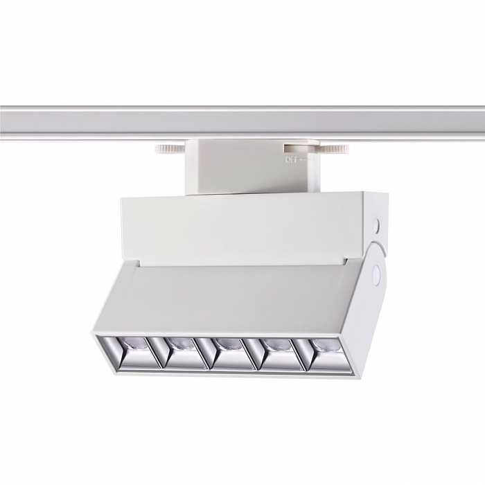 358666 PORT NT21 234 белый Светильник трековый однофазный трехжильный IP33 LED 4000K 13W 110-265V EOS Трековая система Трековый светильник NOVOTECH 358666