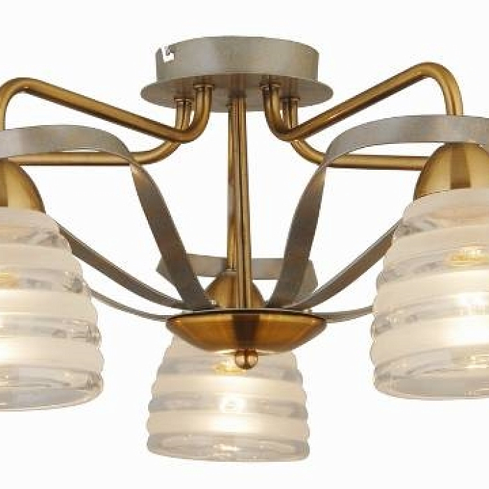 Люстра потолочная Sfera Sveta 85531/5A OLD SILVER+YE BR
