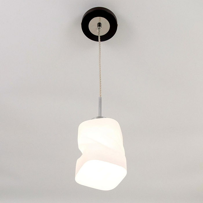 CL126112 Берта Хром+Венге Св-к Подвес Светильник одинарный  CL126112