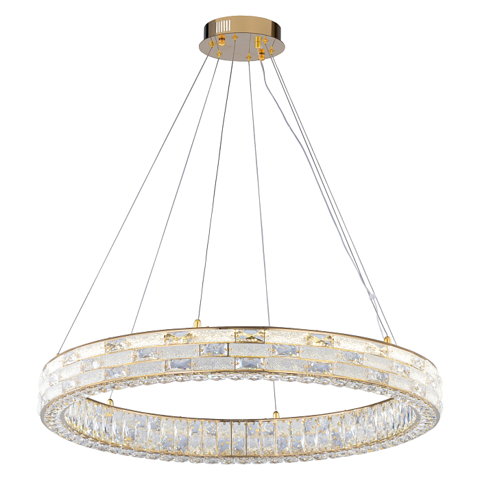 Люстра NewRgy 6014E/80W GOLD+CLEAR