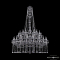Люстра большая Bohemia Ivele Crystal 1413/20+10+5/400/h-164/2d Ni