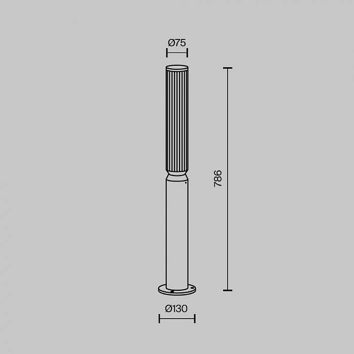 Уличный светильник Outdoor O593FL-L12GF3K