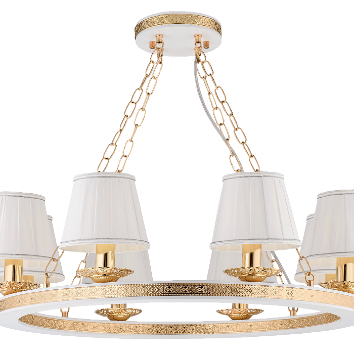 Люстра подвесная Sfera Sveta 85649/8A WHITE+GOLD