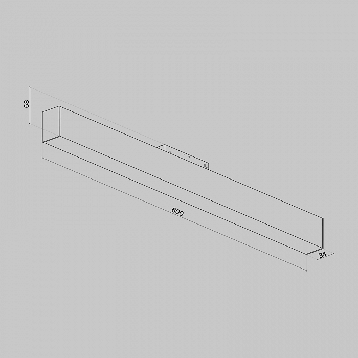 Трековая система Трековый светильник Technical TR012-2-20W3K-B