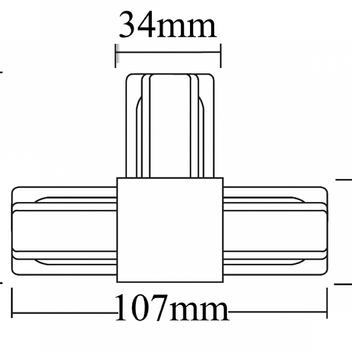 Компонент трековой системы Crystal Lux CLT 0.211 08 WH