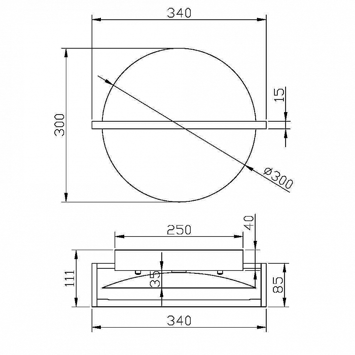 Бра Maytoni MOD279WL-L14B3K
