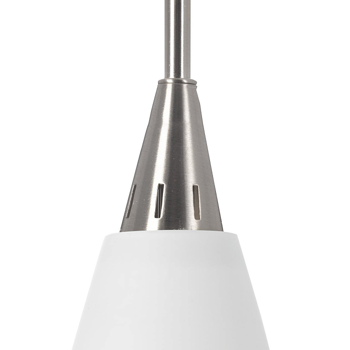 CL942011 Бокал Белый+Хром Мат. Подвес Светильник одинарный  CL942011