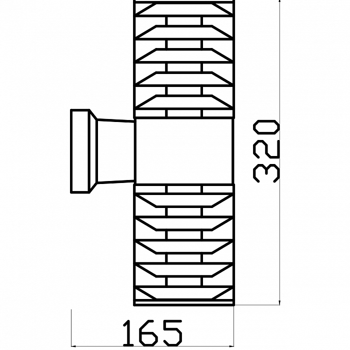 Бра настенный Outdoor O576WL-02GR