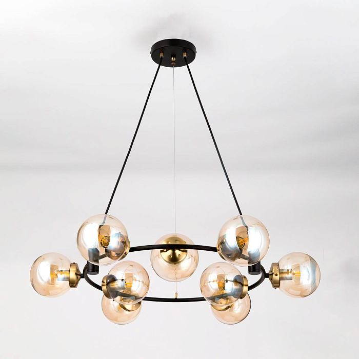 CL105195 Планета Черн+Дымч. Св-к Люстра Люстра подвесная  CL105195