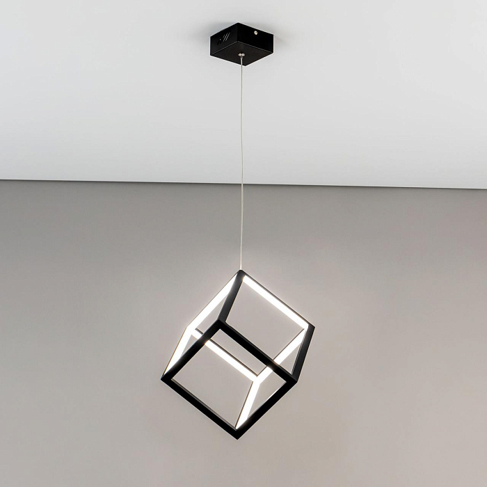 CL719201 Куб Черный Св-к Подвес, LED 30W*4000K Светильник светодиодный  CL719201