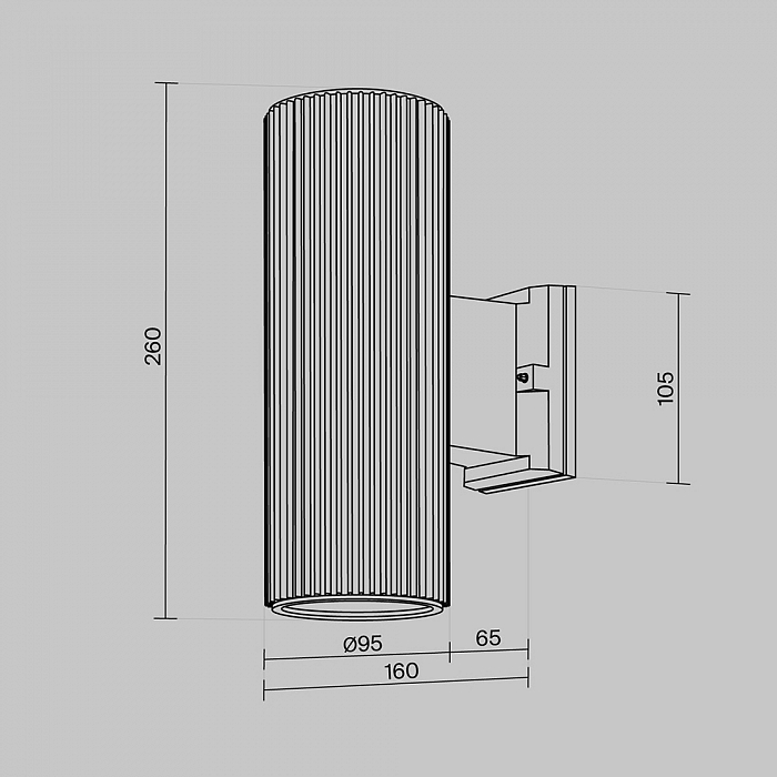 Бра настенный Outdoor O419WL-02GR