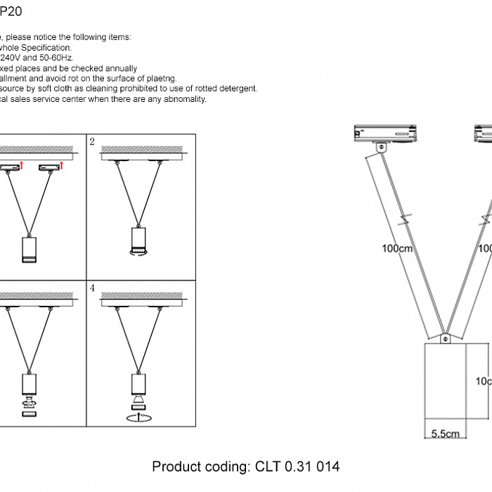 Светильник Crystal Lux CLT 0.31 014 GO