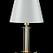 Настольная лампа интерьерная Crystal Lux NICOLAS LG1 GOLD/WHITE