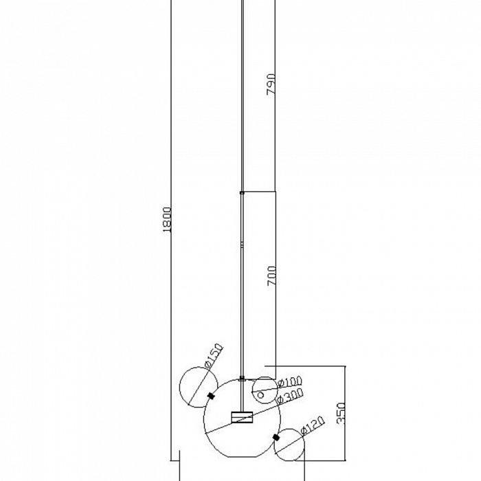 Светильник одинарный Freya FR5128PL-L10BS