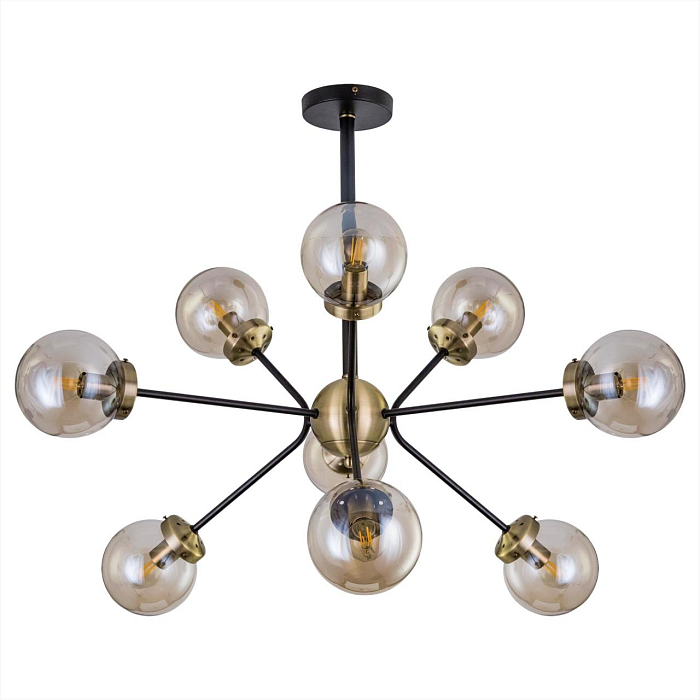 CL105295 Планета Черн+Дымч. Св-к Люстра Люстра на штанге  CL105295