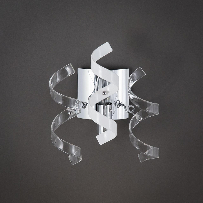 CL222321 Рандом Хром+Прозр+Бел Св-к Бра Бра на 1 лампу  CL222321