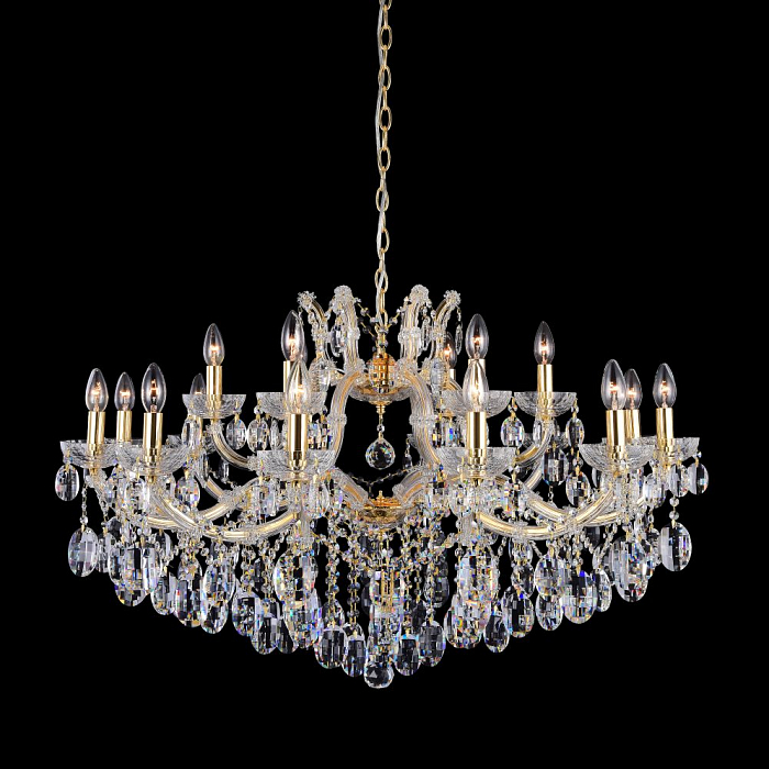 Люстра большая Crystal Lux HOLLYWOOD SP12+6 GOLD
