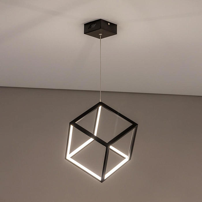 CL719201 Куб Черный Св-к Подвес, LED 30W*4000K Светильник светодиодный  CL719201