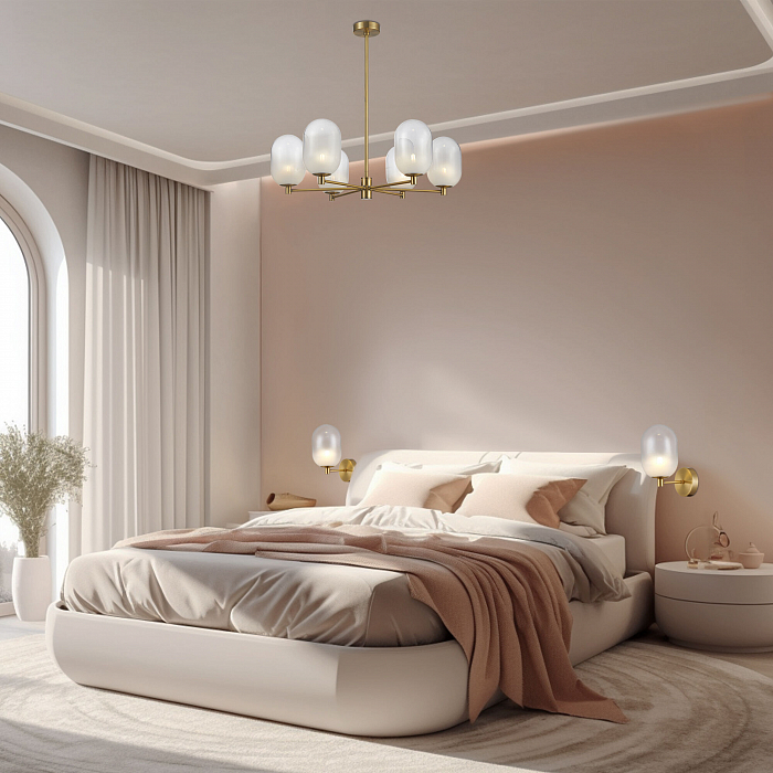 Люстра Eurosvet 60161/6 латунь